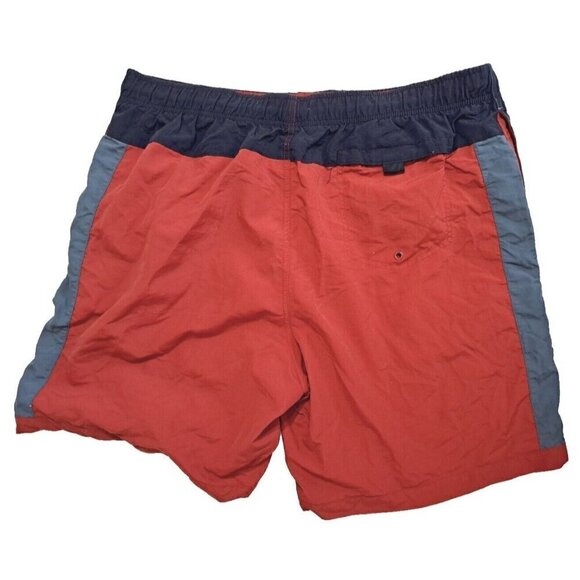 Nautica Men's XL Swim Trunks Colorblock 8" Inseam Elastic/Drawstring Waist - Picture 2 of 7